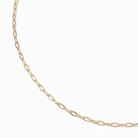 Gold-tone Small Paperclip Chain Necklace