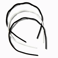 Black & White Zigzag Headbands - 3 Pack