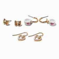 Tea Party Mixed Earrings Set - 3 Pack