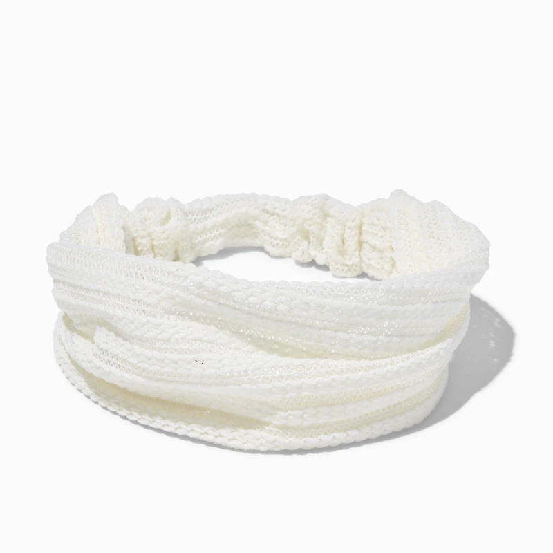 White Sheer Headwrap