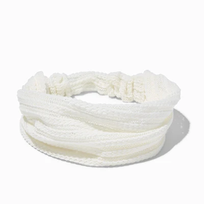 White Sheer Headwrap