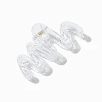 Clear Medium Zig Zag Hair Claw