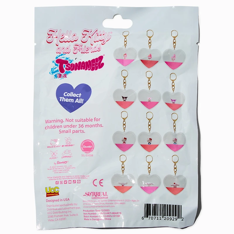 Hello Kitty® And Friends Tsunameez™ Heart Keychain Blind Bag - Styles Vary