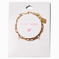 T H E M E x Claire's Gold-tone Paperclip Chain Bracelet