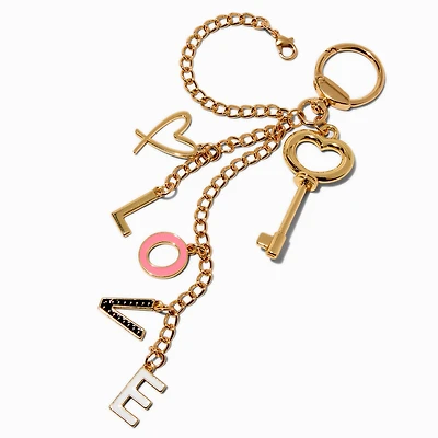 "Love" Gold-tone Bag Charm