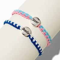 Best Friends Brother & Sister Adjustable Bracelets - 2 Pack