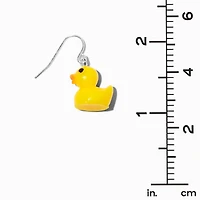 Yellow Rubber Ducky Drop Earrings