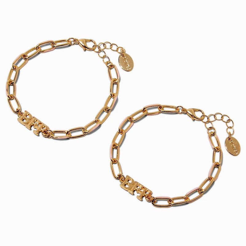 Best Friends Gold-tone Chain Bracelets - 2 Pack