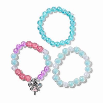 Claire's Club Fairy Beaded Stretch Bracelets - 3 Pack