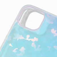 Blue Holographic Wavy Protective Phone Case - Fits iPhone® 15 Plus