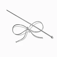 Silver-tone Bow Hair Pin