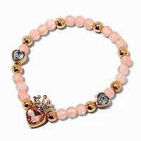 Claire's Club Pink Princess Heart Beaded Jewelry Set - 2 Pack