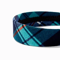 Blue Plaid Headband