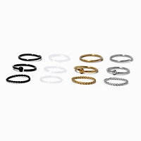 20G Mixed BioFlex® Nose Rings - 12 Pack
