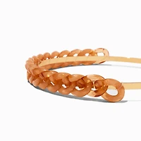 Amber Tortoiseshell Chain Headband