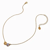 Double Heart Pendant Necklace