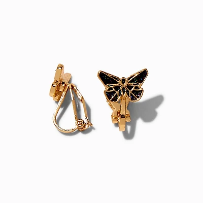 Origami Butterfly Clip-On Stud Earrings