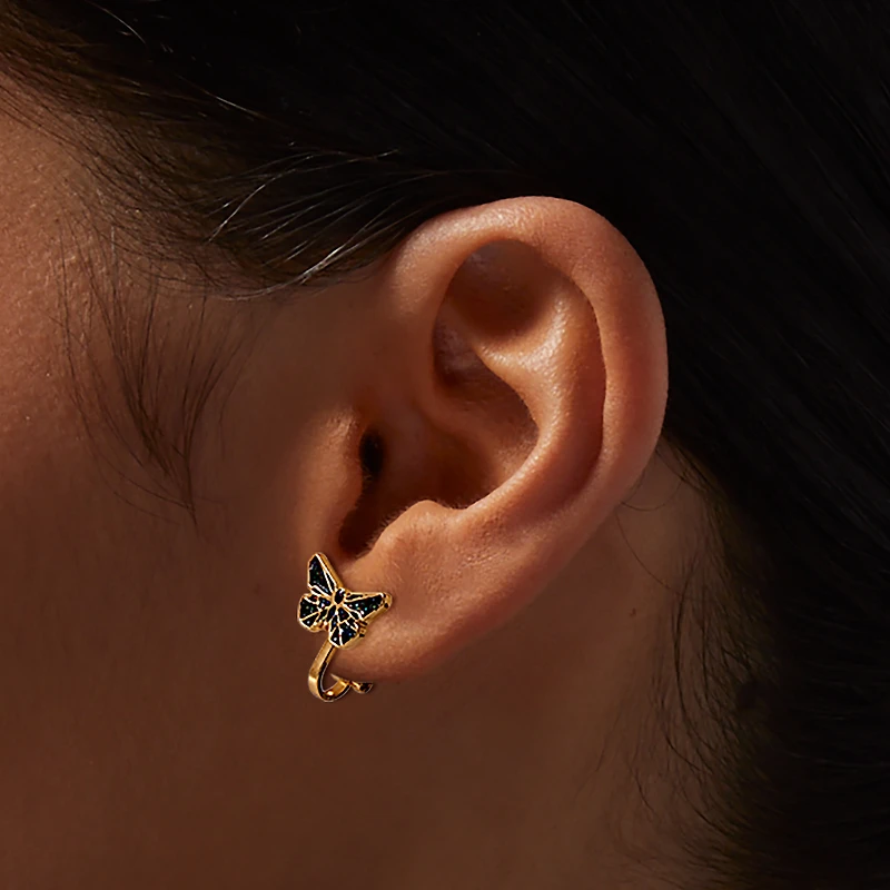 Origami Butterfly Clip-On Stud Earrings