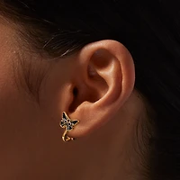 Origami Butterfly Clip-On Stud Earrings