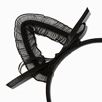 Black Lace Cat Ears Headband