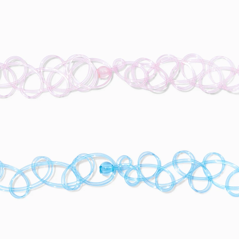 The Smurfs™ Claire's Exclusive Tattoo Choker Necklace Set - 2 Pack