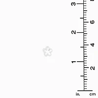 Silver-tone Daisy Outline Stud Earrings