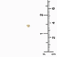 C LUXE by Claire's 18kt Gold Plated Heart Stud Earrings