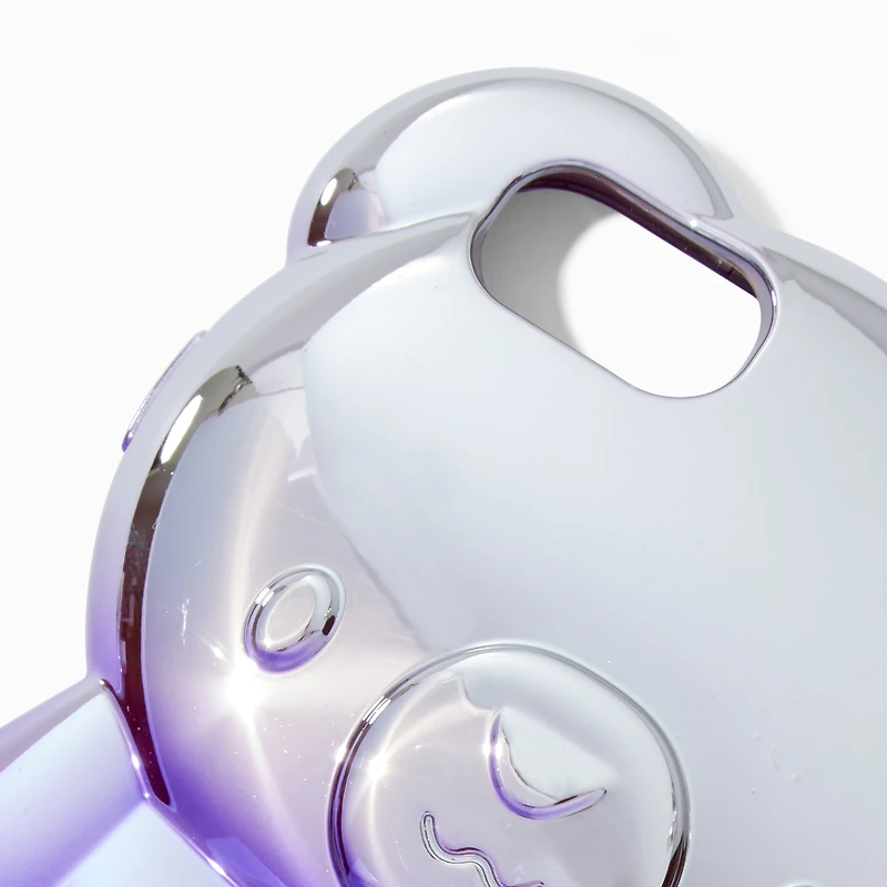 Purple Ombré Chrome Bear Phone Case - Fits iPhone® 6/7/8/SE