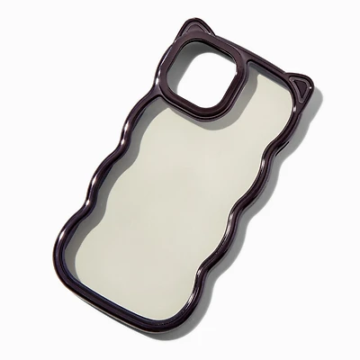 Black Cat Trim Wavy Phone Case - Fits iPhone® 13/14/15