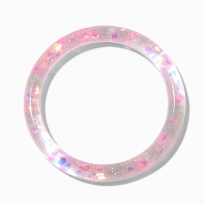 Claire's Club Pink Water-Filled Bangle Bracelet