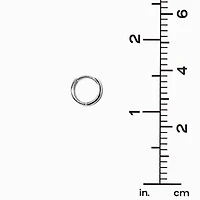 C LUXE by Claire's Sterling Silver Cubic Zirconia 2mm Round Stud & 8mm Clicker Hoop Earrings - 2 Pack