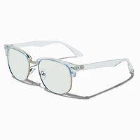 Solar Blue Light Reducing Light Blue Clear Lens Frames