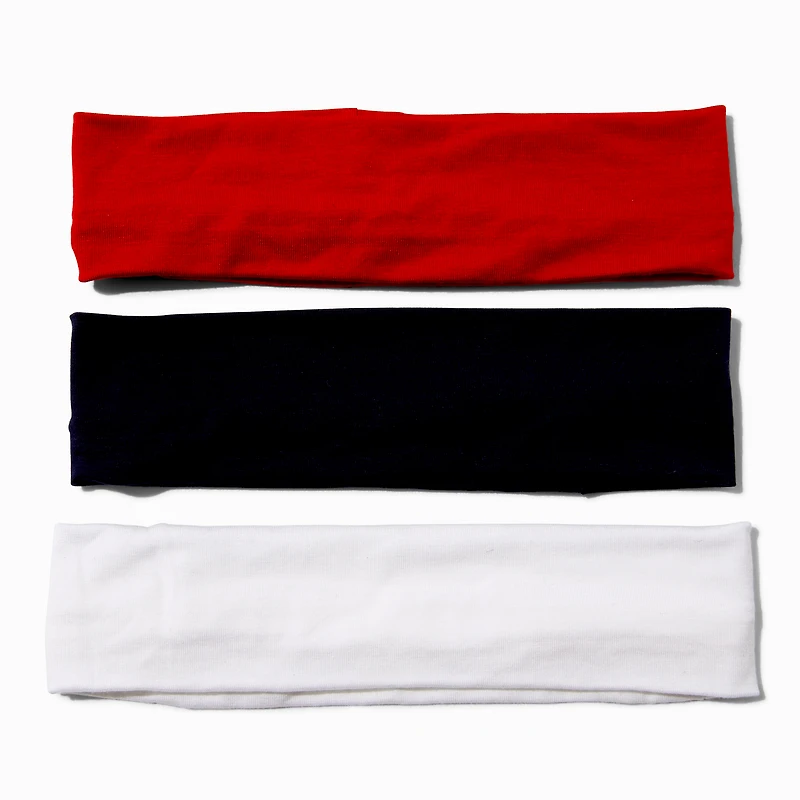Black, White, & Red Headwraps - 3 Pack