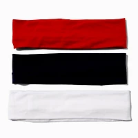 Black, White, & Red Headwraps - 3 Pack