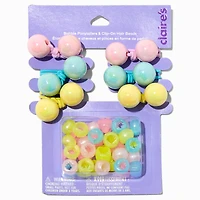 Bobble Ponytailers & Hair Beads Set