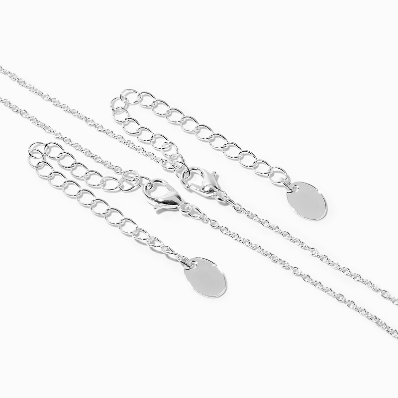 Best Friends UV Color-Changing Split Butterfly Pendant Necklaces - 2 Pack