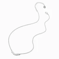Silver-tone Faux Freshwater Pearl Pendant Necklace