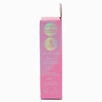 Holographic Purple French Tip Medium Square Vegan Faux Nail Set - 24 Pack