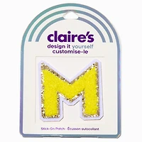 Yellow M Initial Stick-On Patch