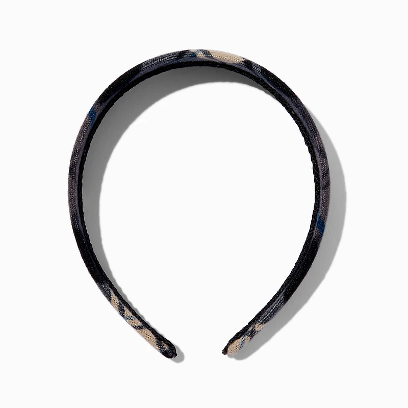 Black Plaid Headband