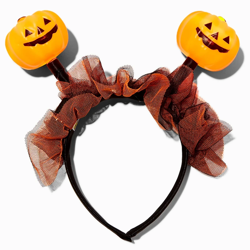 Pumpkin Halloween Deely Bopper Headband