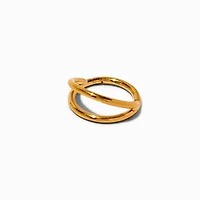 18G Gold-tone Titanium Double Row Septum Nose Ring