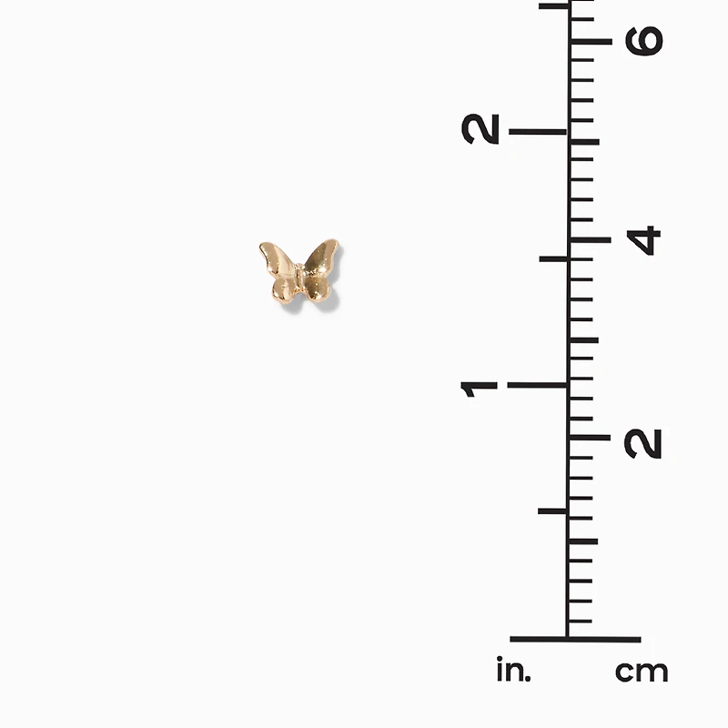Gold Cottagecore Stud Earrings - 9 Pack