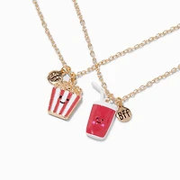 Best Friends Movie Time Popcorn & Soda Pendant Necklaces - 2 Pack