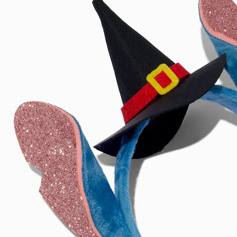 Disney Stitch Halloween Witch Glitter Ears Headband