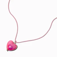 Pink Heart Pendant Necklace