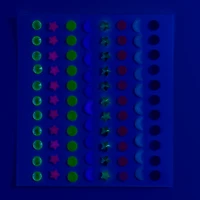 Glow in the Dark Hair Gems - 80 Pack