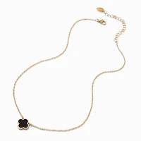 Clover Gold-tone Pendant Necklace