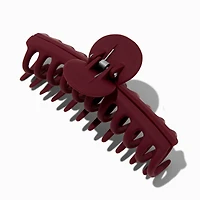 Matte Maroon Large Hair Claw
