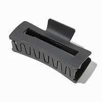 Matte Black Rectangular Hair Claw